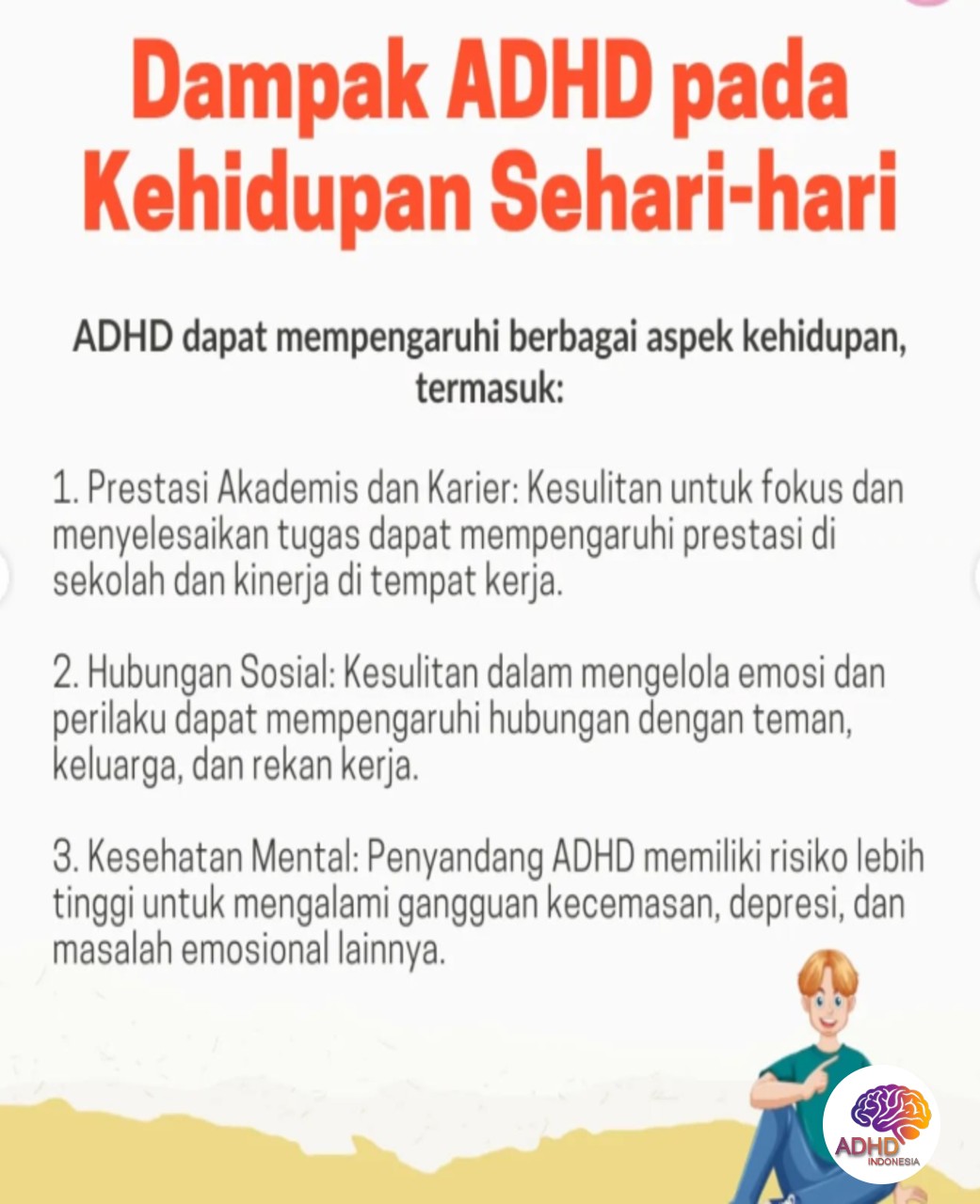 ADHD dan Hubungan Sosial Anak di Lingkungan Sekolah di Kota Pagar Alam